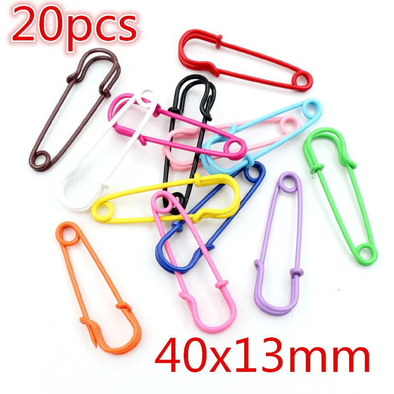 10-50 Uds. Alfileres de seguridad  de colores aleatorios
