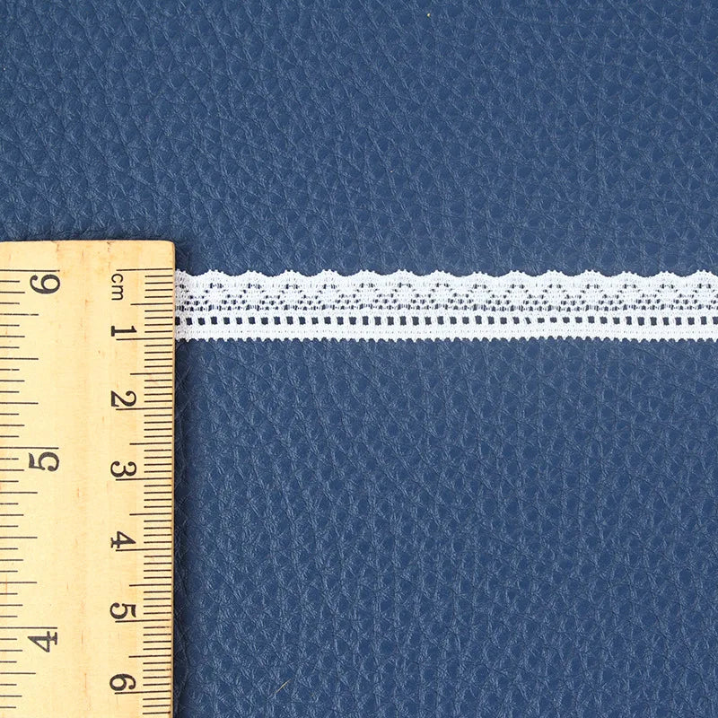 Accesorios de encaje blanco elástico, 1-2cm