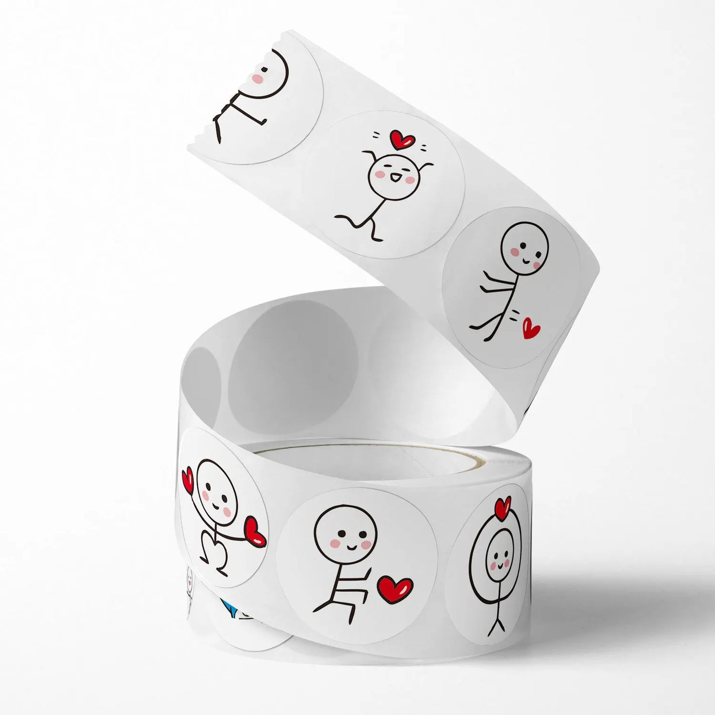 100-500 Uds pegatinas etiquetas de amor para decoración de regalo