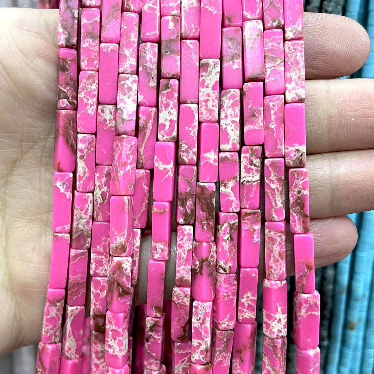 4*13MM piedra Natural cuadrada Aventurina Ojo de Tigre ágatas cristal Jades