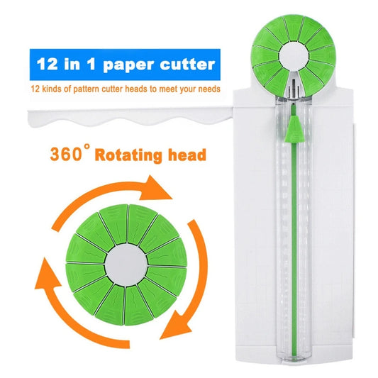 Cortador de papel 12 en 1, cortador de papel deslizante multifuncional