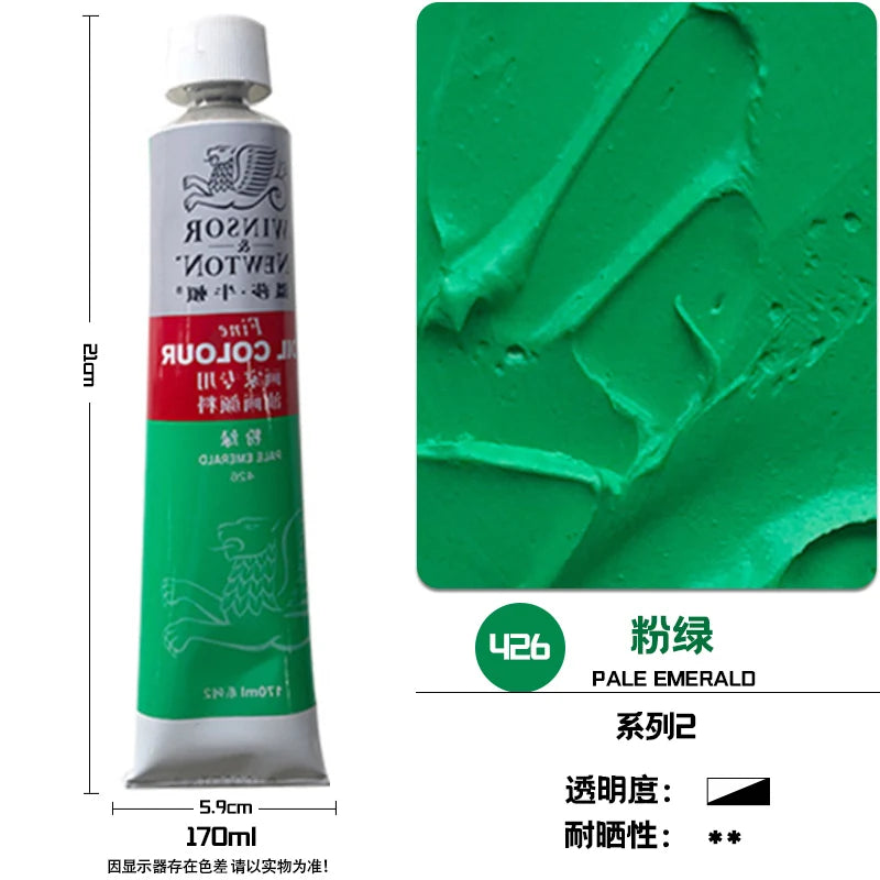WINSOR & NEWTON-pintura al óleo de 170ml., tamaño grande