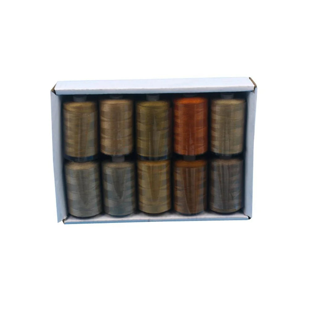 Kit de carretes de hilo de coser de poliéster, para coser a mano y a máquina, 1/10/12 colores