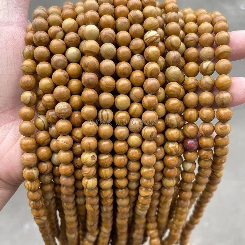 Mostacillas de piedra natural, variedades, redondo de 4, 6, 8, 10 y 12mm