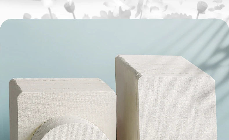 50 Tarjetas de  acuarela, postal gruesa, 300g, cuadrada, redonda, rectangular, mini bocetos