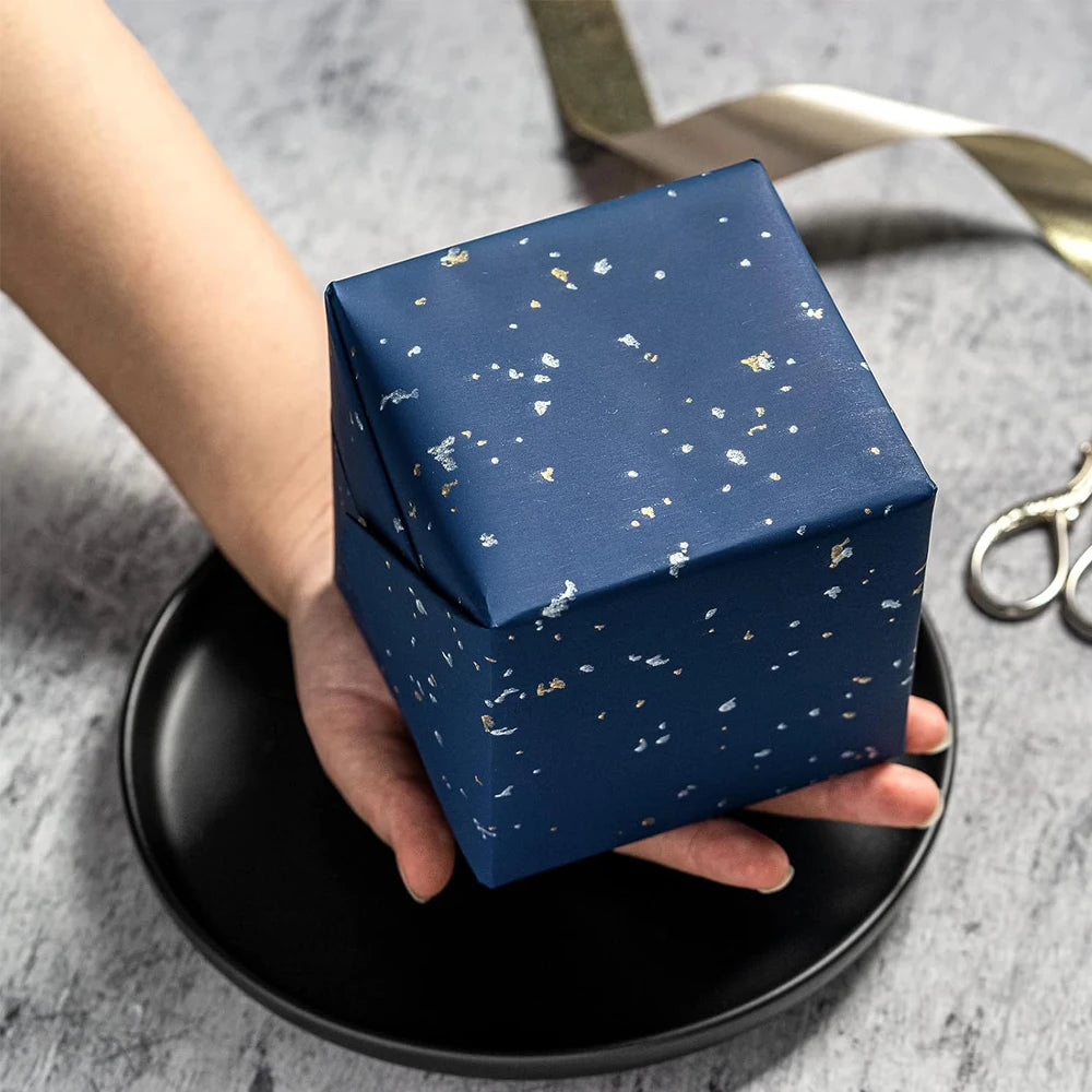 1 rollo de papel de regalo para fiesta de Navidad de 43 cm x 3,00 mts