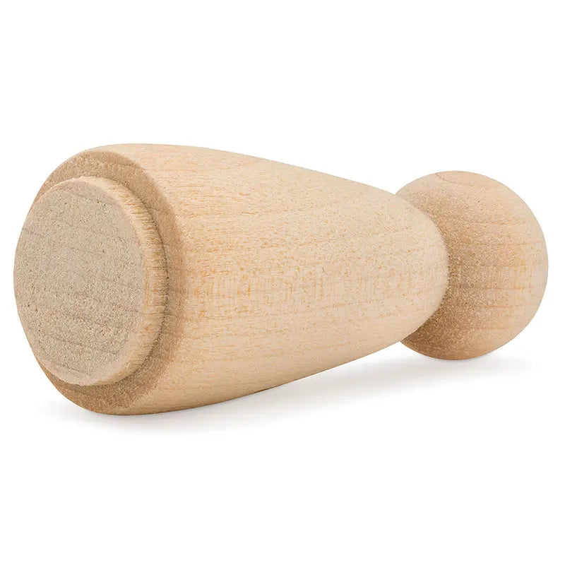 10 Uds. de muñecas de madera natural sin terminar, cuerpos para pintar