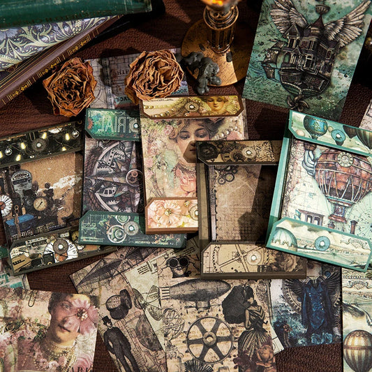 Recortes de material decorativo Vintage, 30 piezas