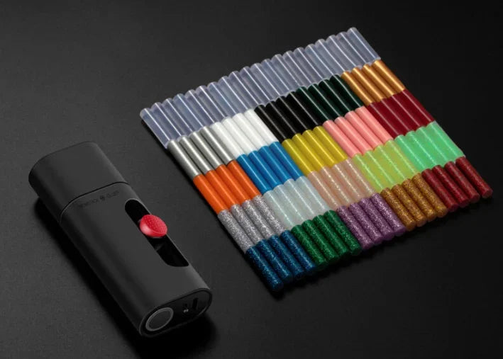 Wowstick-lápiz de pegamento eléctrico inalámbrico para manualidades, para pegamento de fusión en caliente recargable tipo C, 2000mAh, con 20 piezas