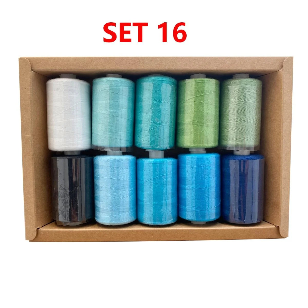Kit de carretes de hilo de coser de poliéster, para coser a mano y a máquina, 1/10/12 colores