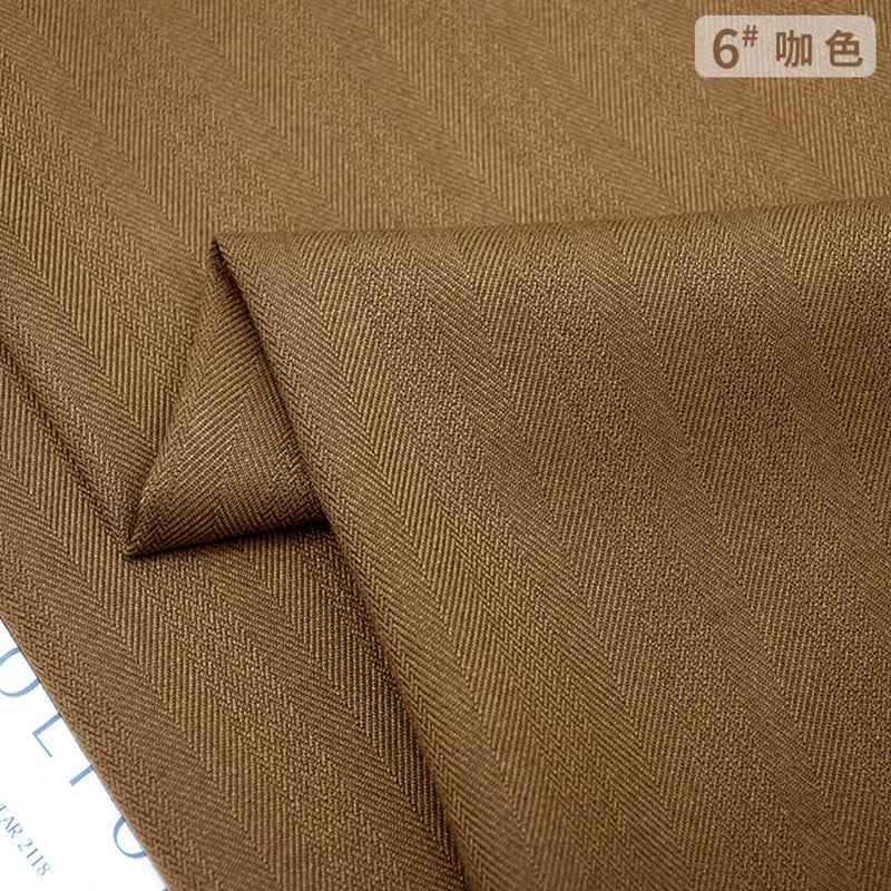 Patrón de espiga, mezcla de lana, tela informal. tela microelástica gruesa