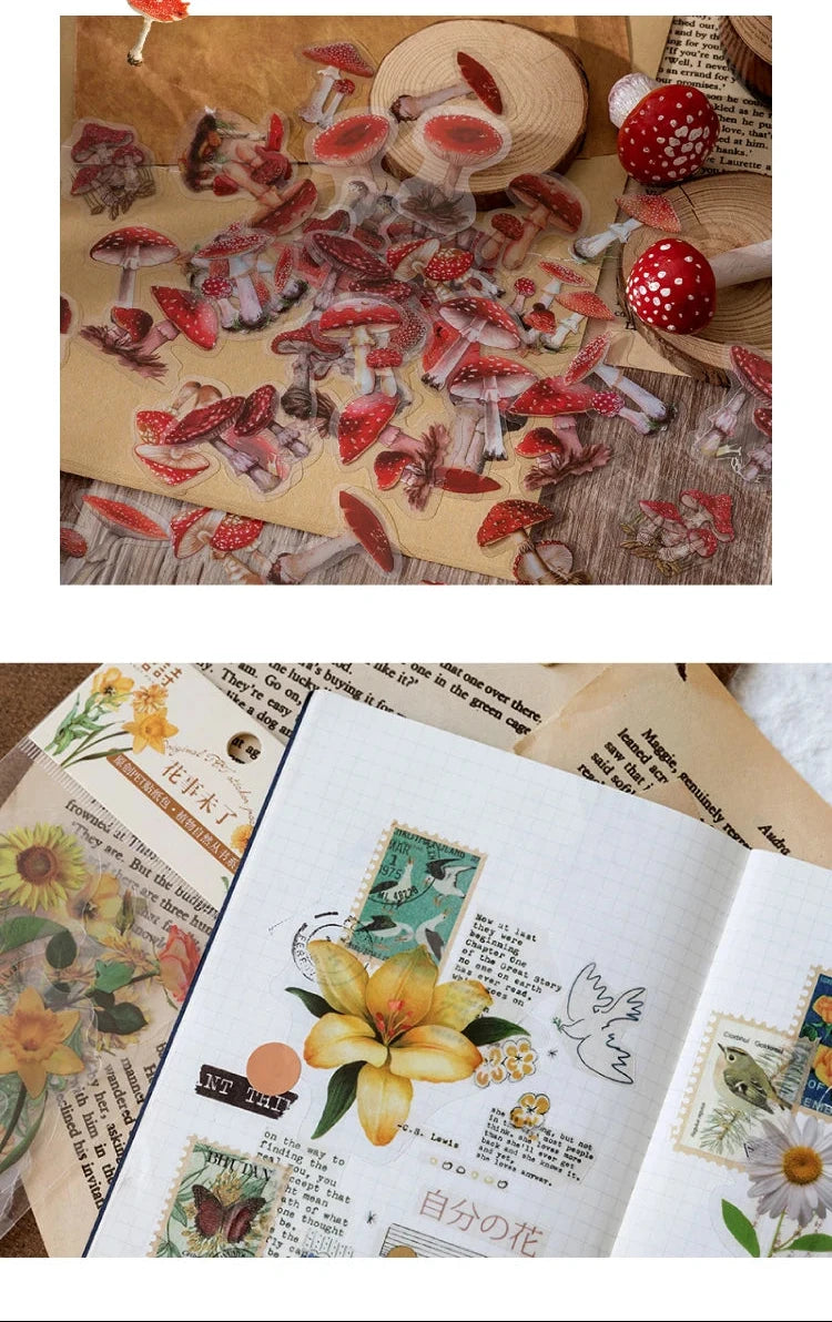 Colección de plantas de 40 piezas, stickers de hoja verde para decoración