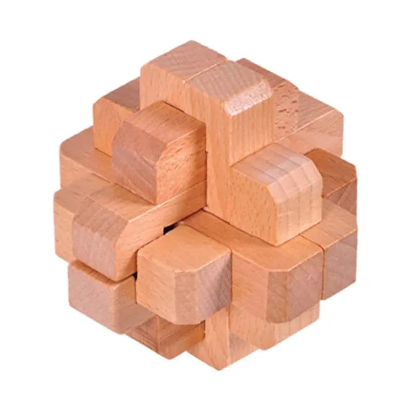 Candado Confucio Lu Ban, rompecabezas Hexagonal de madera Tangram, tablero de rompecabezas, juguetes para adultos, IQ, relajación, alivio del estrés, juego de rompecabezas