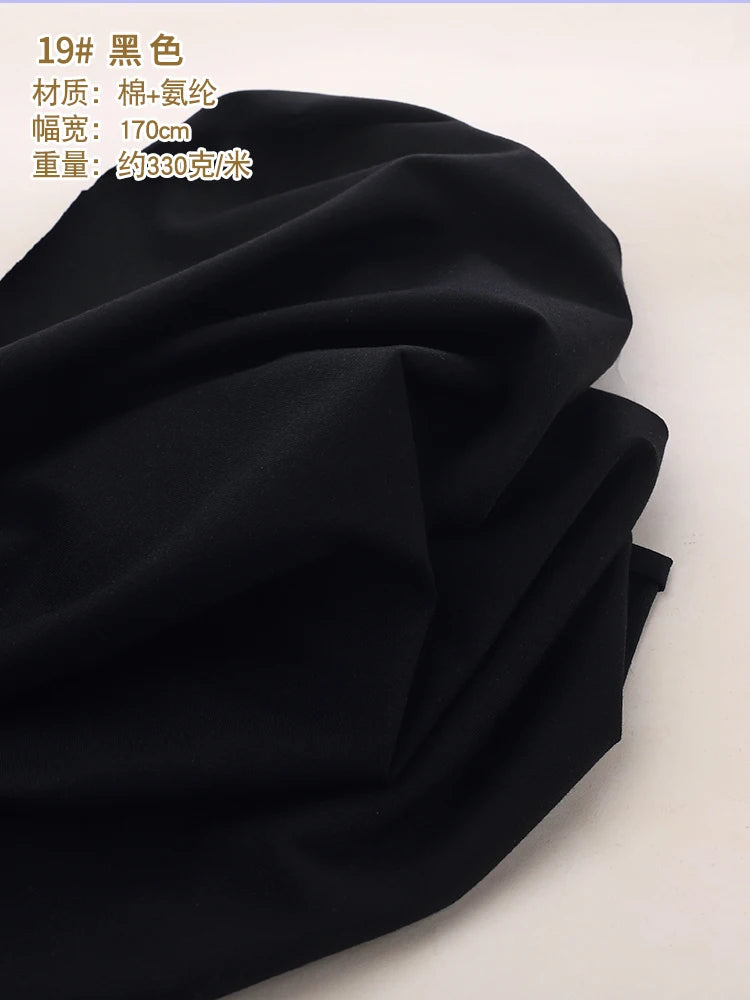 170x50cm 95% algodón 5% LICRA tejido de Jersey hacer ropa deportiva de primavera y verano, tela de alta elasticidad 330 g/m