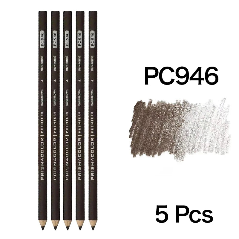 5 unidades PRISMACOLOR Premier lápiz de color de núcleo suave arte profesional negro blanco PC935 PC938