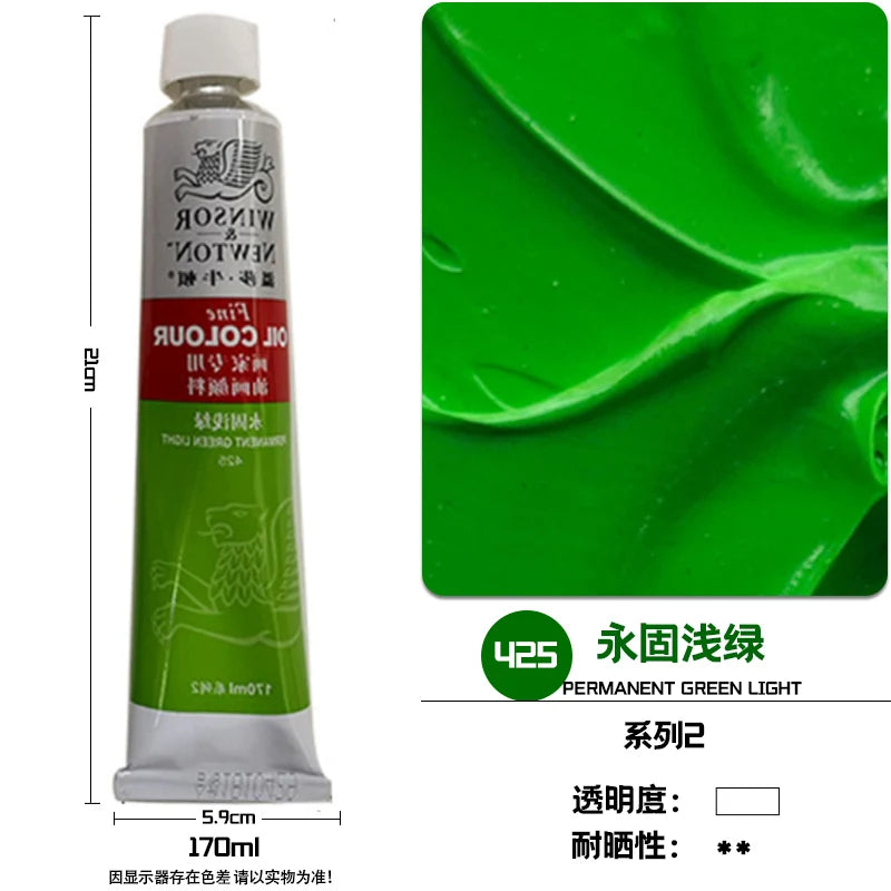 WINSOR & NEWTON-pintura al óleo de 170ml., tamaño grande