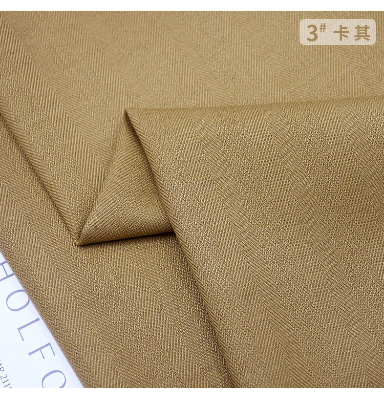 Patrón de espiga, mezcla de lana, tela informal. tela microelástica gruesa