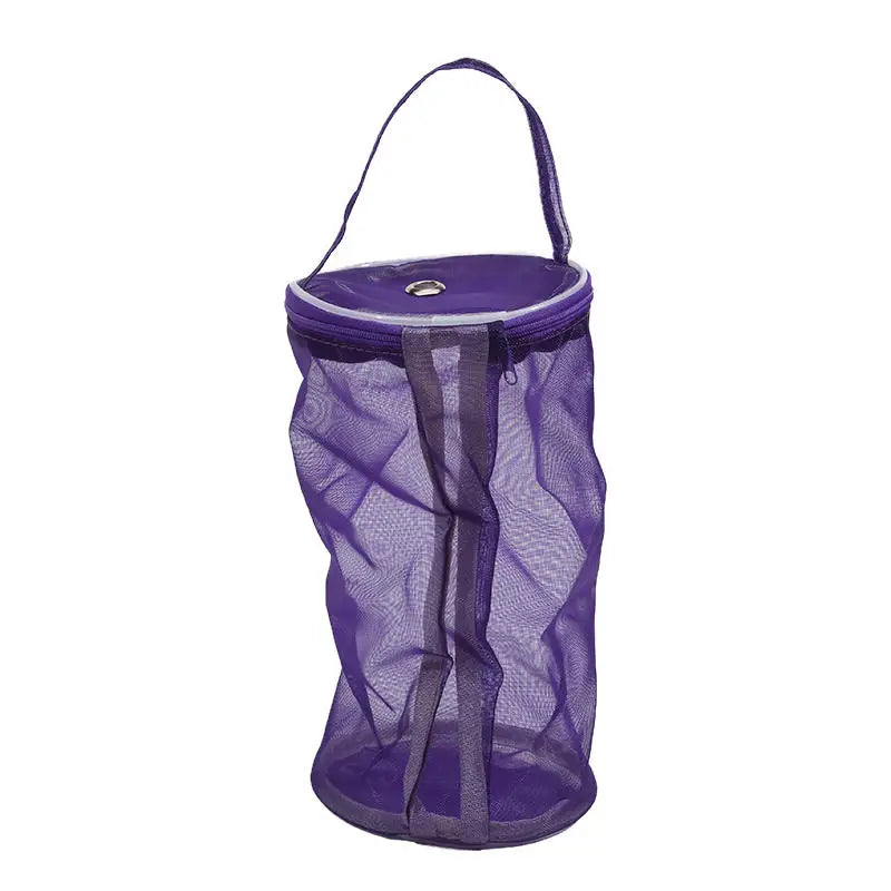 Bolsa de malla de almacenamiento de lana portátil