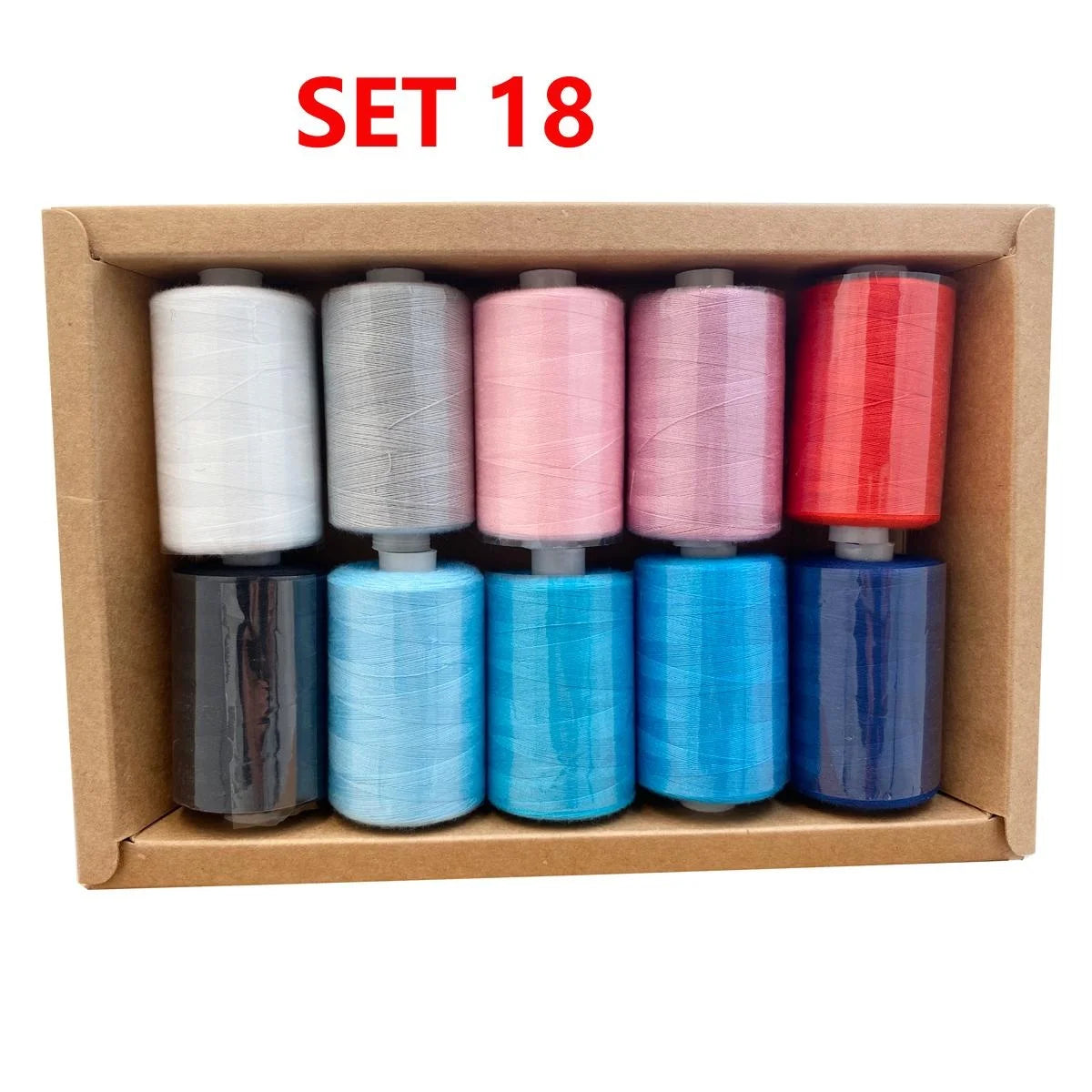 Kit de carretes de hilo de coser de poliéster, para coser a mano y a máquina, 1/10/12 colores