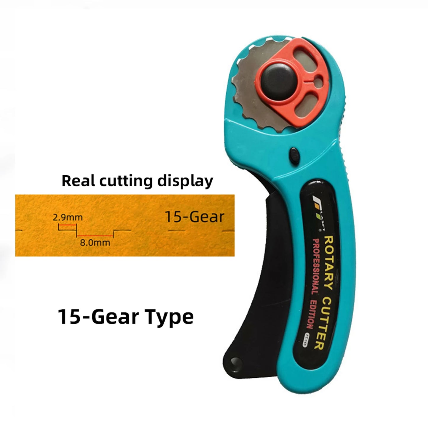 Cortador rotativo FT145, rodillo de R45mm, herramientas de corte fácil para tela, cuero, papel, etc.