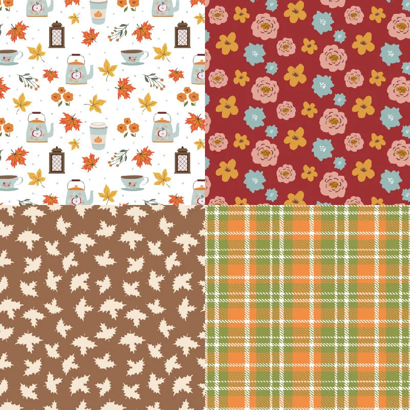 12 hojas de papel para álbum de recortes de 15x15cm