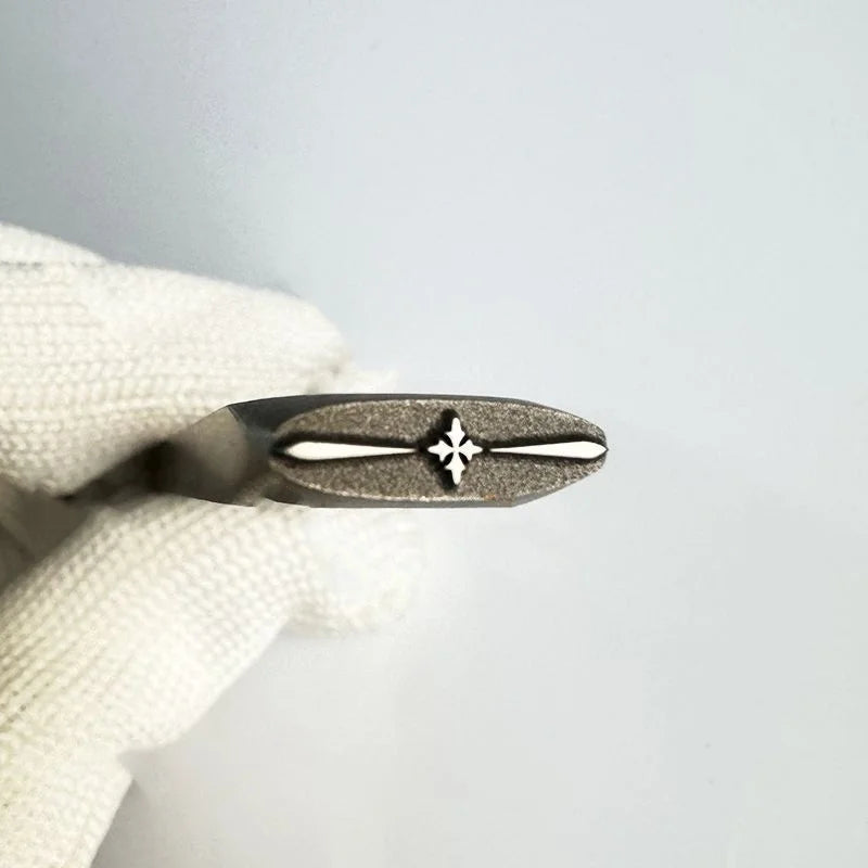 Sellos de joyería con patrón, de acero, troqueles de grabado para pulsera de oro y plata.