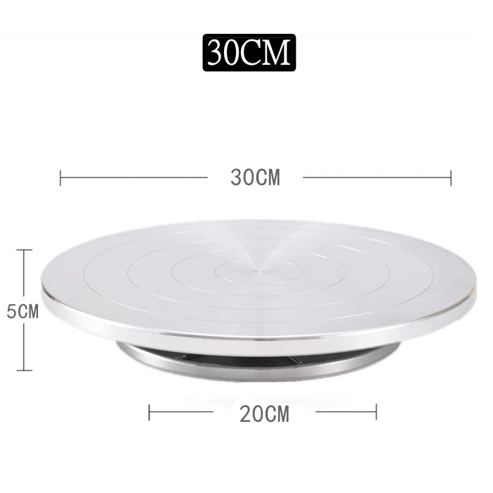 Torno de cerámica de arcilla de doble cara,  tipo pastel de 15-25CM, de aleación de aluminio