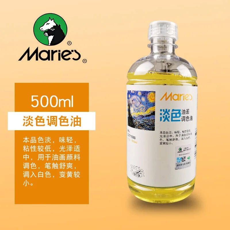 Trementina sin olor para pintura al óleo, líquido de limpieza para pinceles, 500ml