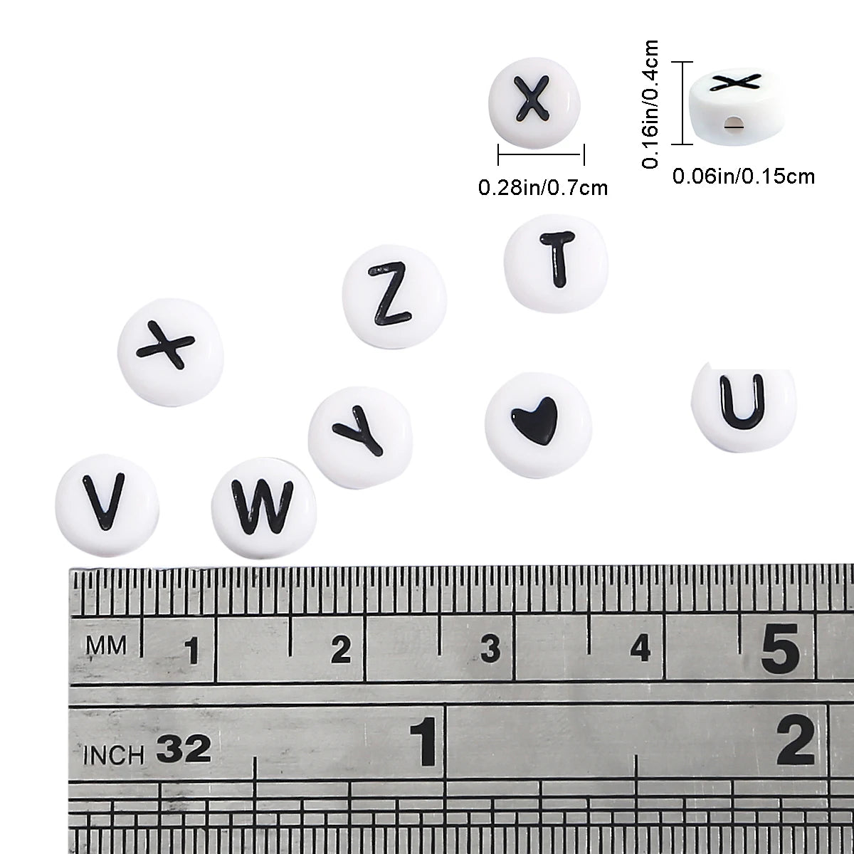 1120, 1200 1400 Uds. aprox. Cuentas acrílicas de 26 letras en forma de corazón, cuentas cuadradas, cuentas planas, material de joyería