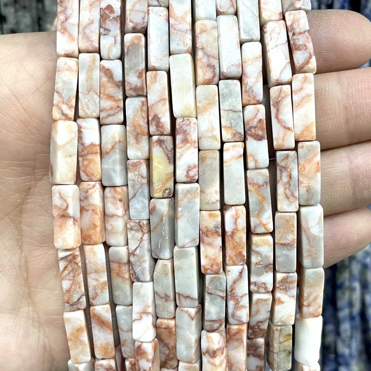 4*13MM piedra Natural cuadrada Aventurina Ojo de Tigre ágatas cristal Jades