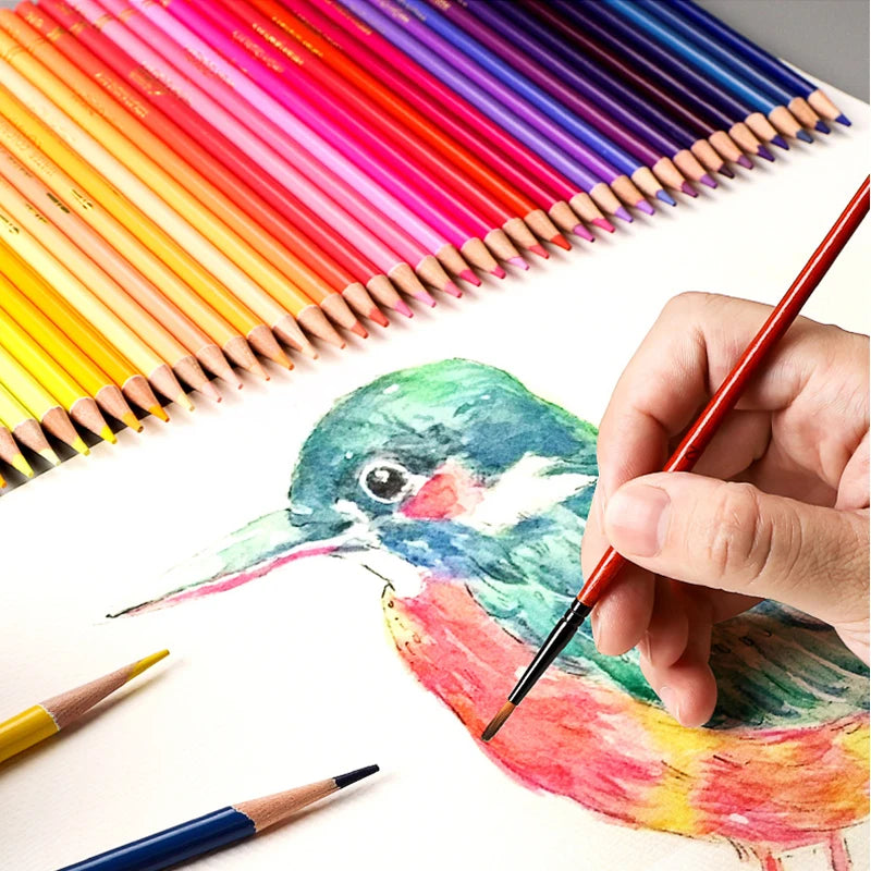 48/72/120/150/200 colores lápices de colores profesionales. juego de dibujo de acuarela de plomo