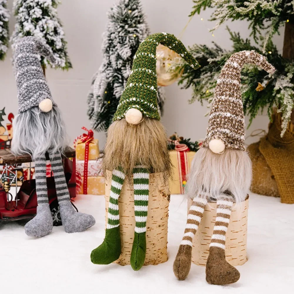 Gnomos de felpa de Navidad, hecho a mano