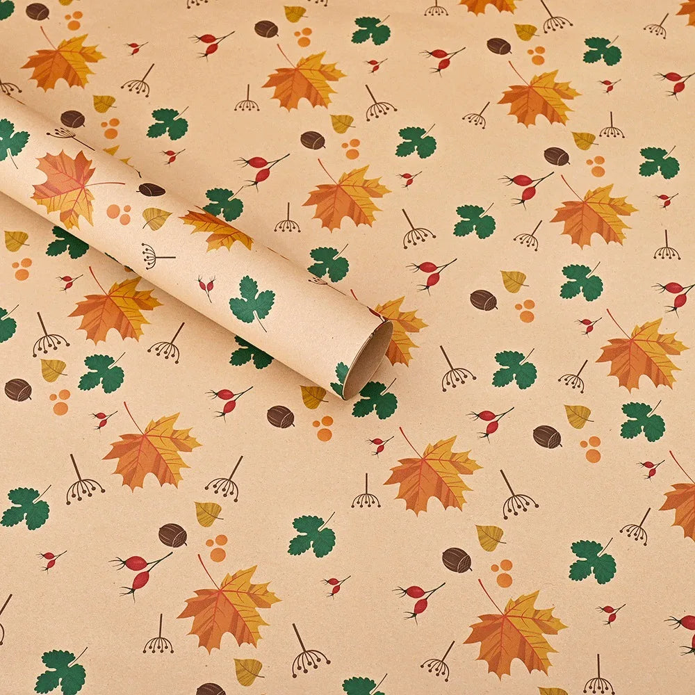 10 Uds., de papel de regalo navideño-74*50cm
