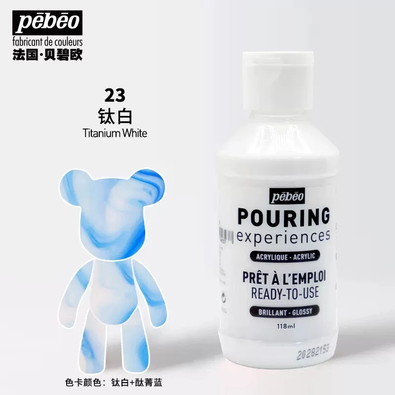 PEBEO experiencia de vertido, pintura acrílica líquida 118ml