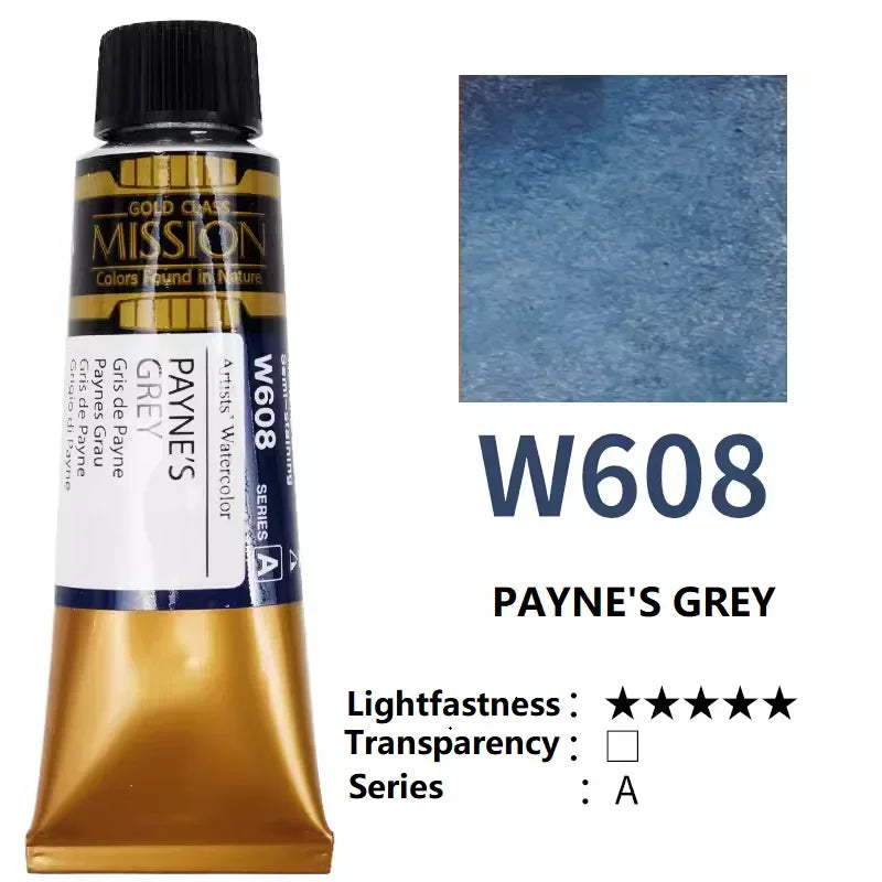 Mijello Mission Gold-acuarela de alta concentración, planta Natural,  tubos de 15ml