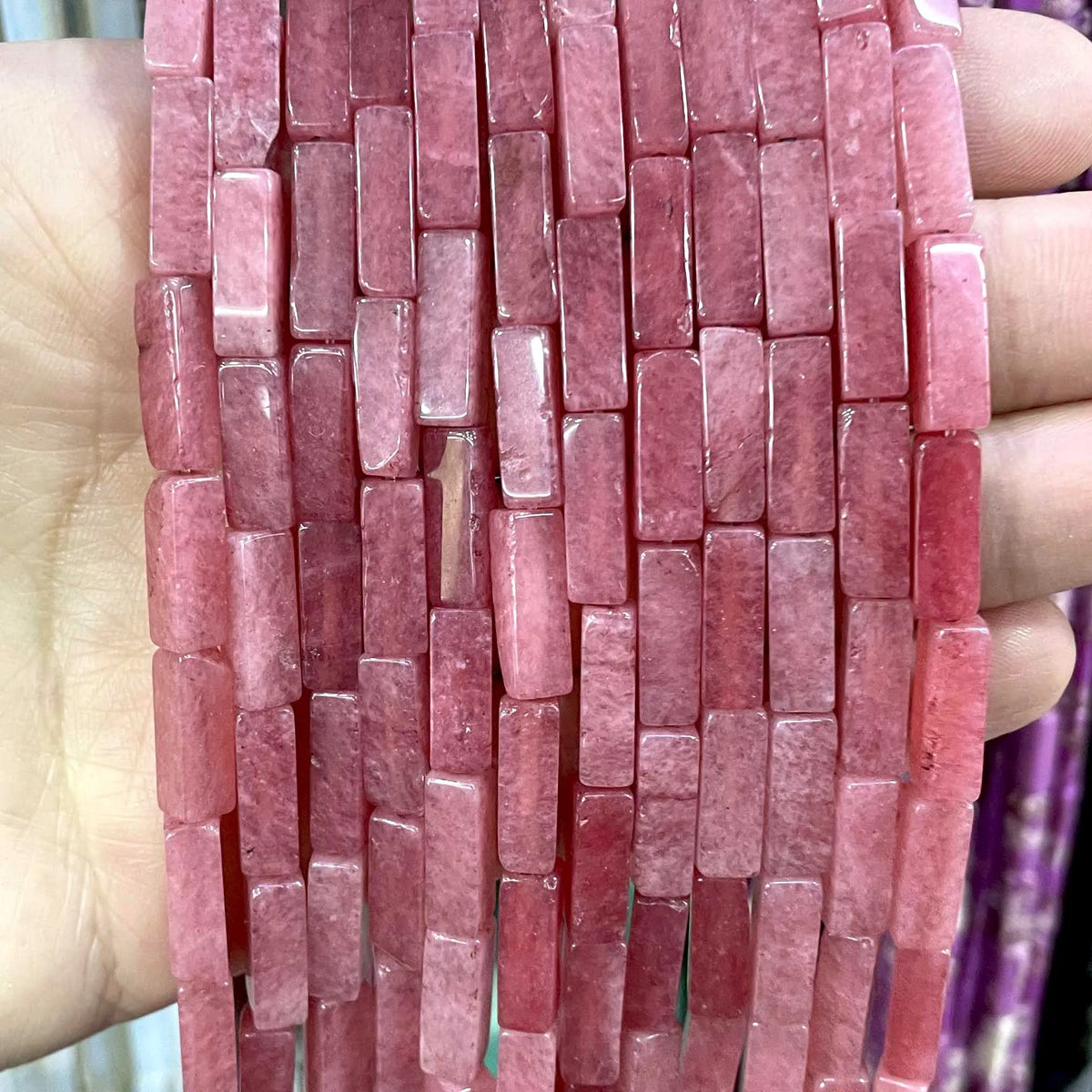 4*13MM piedra Natural cuadrada Aventurina Ojo de Tigre ágatas cristal Jades