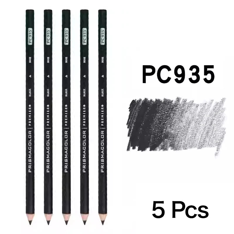 5 unidades PRISMACOLOR Premier lápiz de color de núcleo suave arte profesional negro blanco PC935 PC938