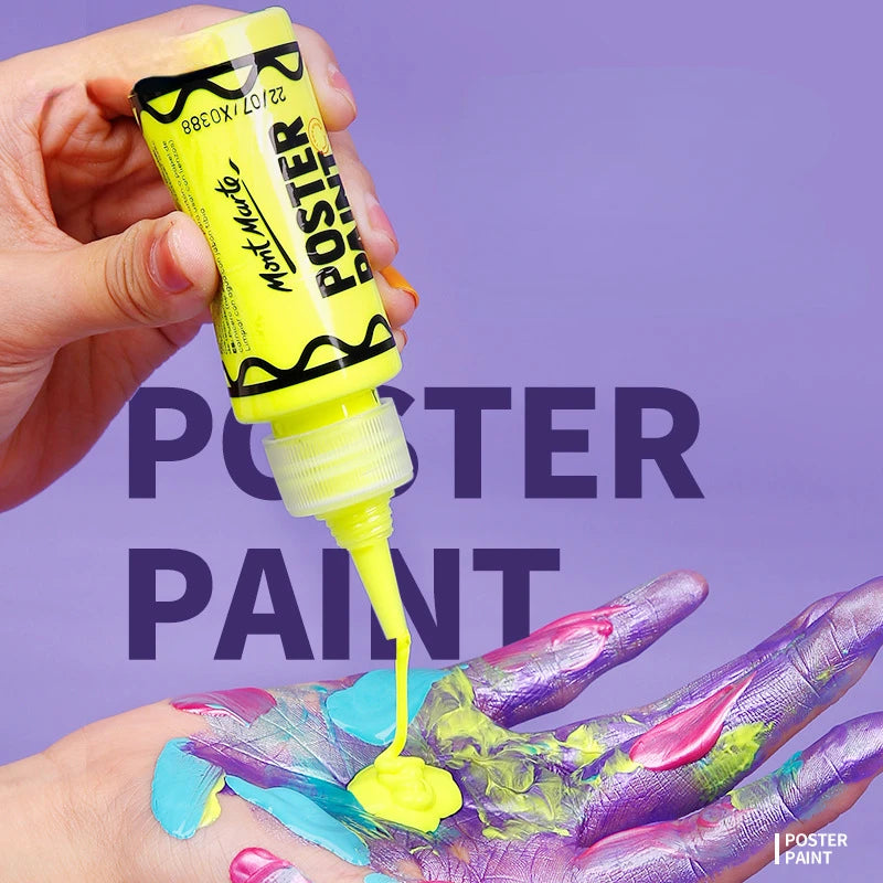 Juego de pintura con dedos para niños, 6/12 colores, 60ml, pintura lavable seguro, no tóxico