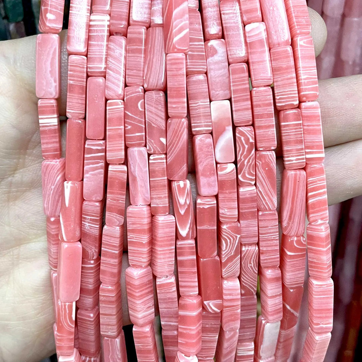 4*13MM piedra Natural cuadrada Aventurina Ojo de Tigre ágatas cristal Jades