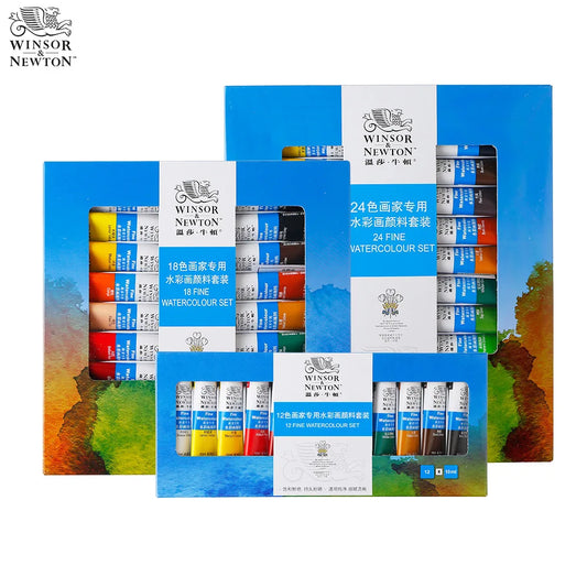 Winsor & Newton-Juego de acuarelas profesionales, 12/18/24/36 colores, 10ML