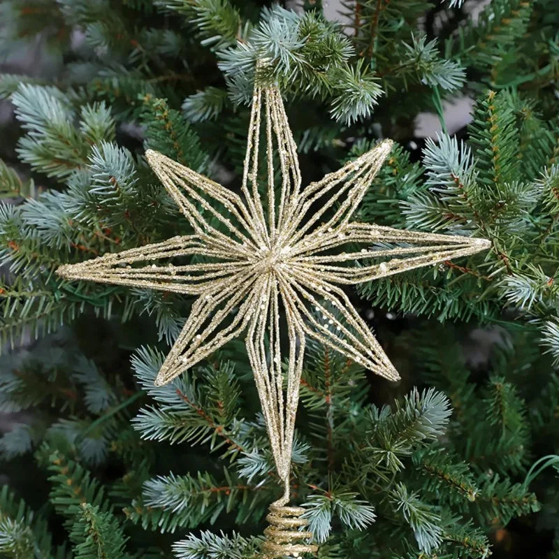 Adorno de estrella para árbol de Navidad