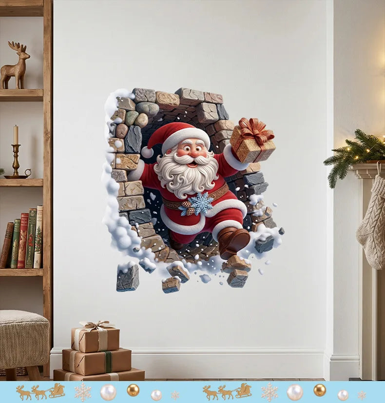 Adhesivo de Pared 3D de Navidad