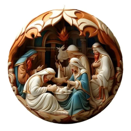 Colgantes creativos de madera de Navidad,