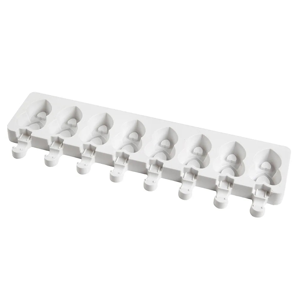 Molde para helados ranurado de silicona, varios estilos.