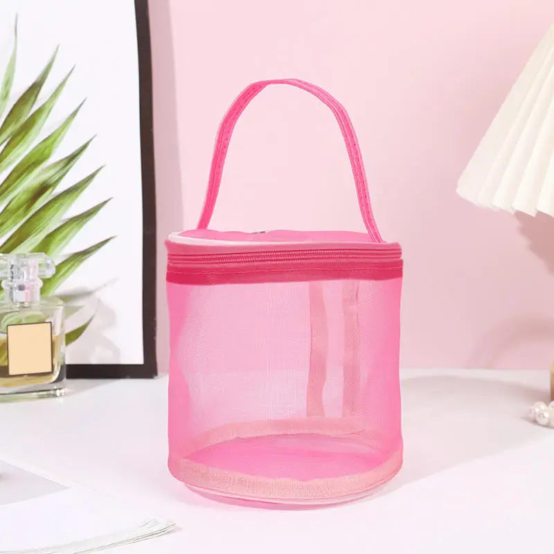 Bolsa de malla de almacenamiento de lana portátil