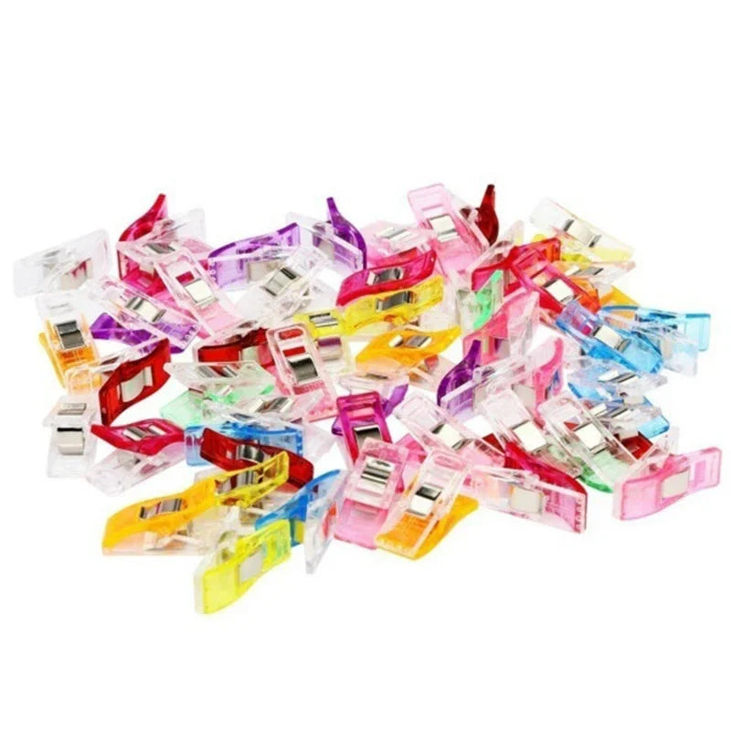 20/50/100 unidades de clips multiusos para coser, de plástico de colores