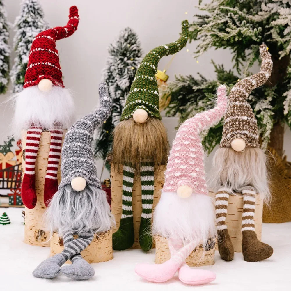 Gnomos de felpa de Navidad, hecho a mano