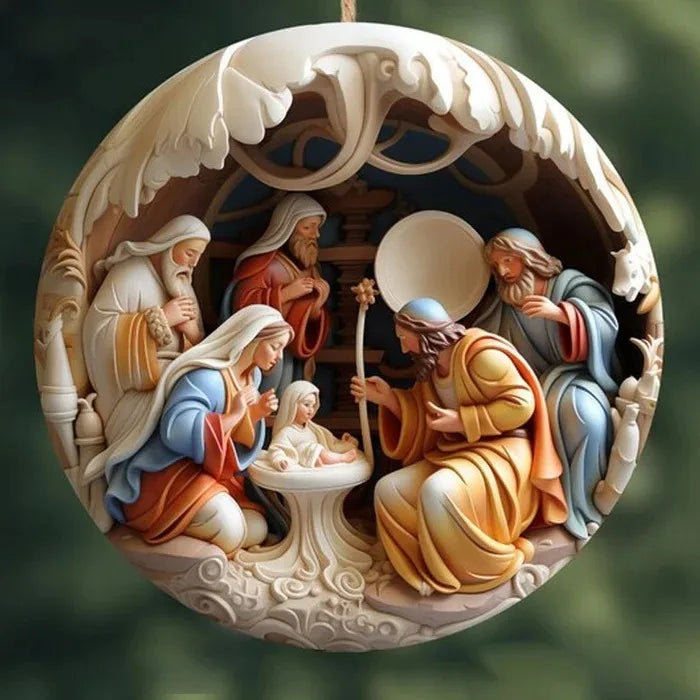 Colgantes creativos de madera de Navidad,