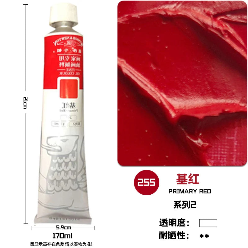 WINSOR & NEWTON-pintura al óleo de 170ml., tamaño grande