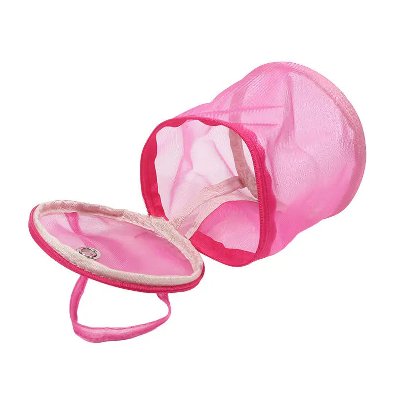 Bolsa de malla de almacenamiento de lana portátil